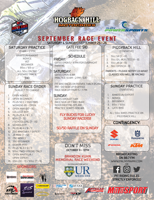 September Race Weekend!